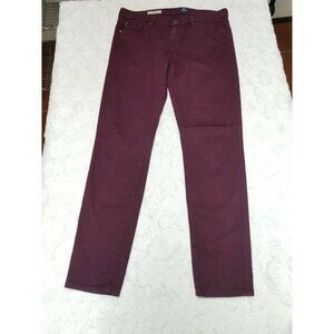 Adriano Goldschmied Womens Slim Straight Leg Jeans 28 Low-Rise 5-Pockets Purple